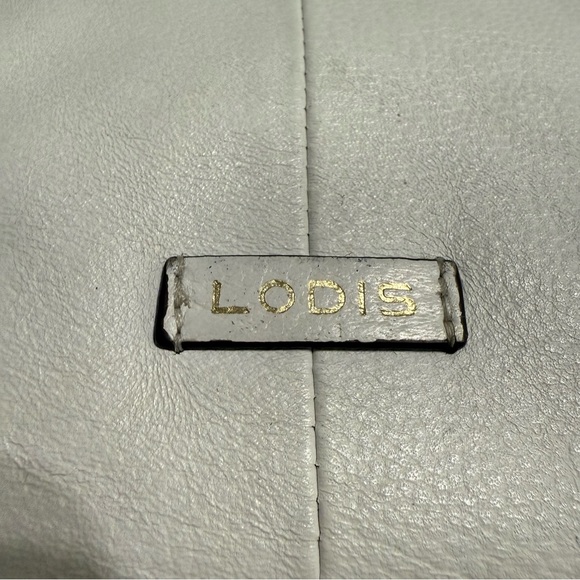 Lodis White Leather Shoulder Bag – Medium Tote - Picture 11 of 11